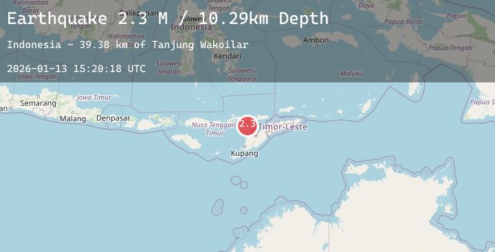 Map of Flores Region, Indonesia