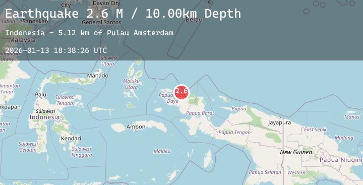 Map of West Papua Region, Indonesia