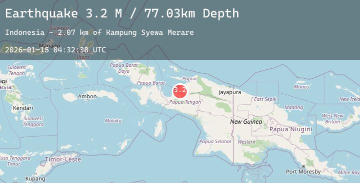 Map of West Papua Region, Indonesia