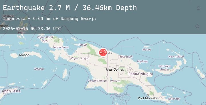 Map of West Papua, Indonesia