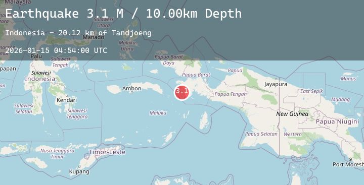 Map of West Papua Region, Indonesia