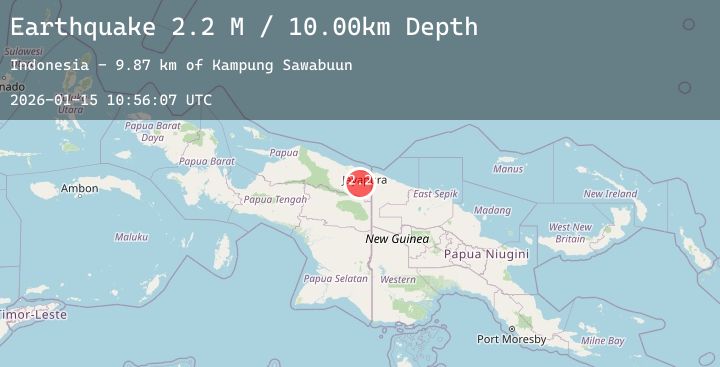 Map of West Papua, Indonesia