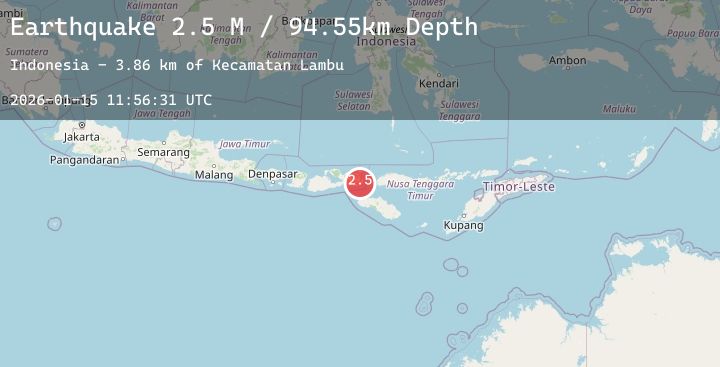 Map of Flores Region, Indonesia