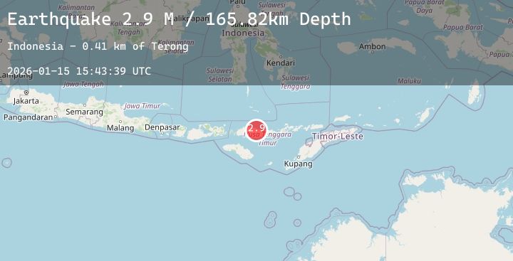 Map of Flores Region, Indonesia