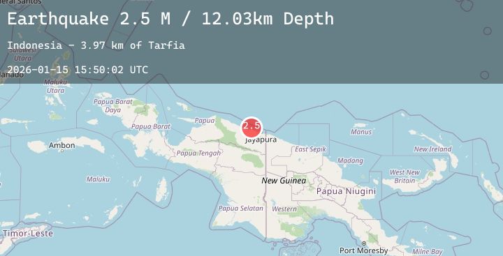 Map of Near North Coast of West Papua