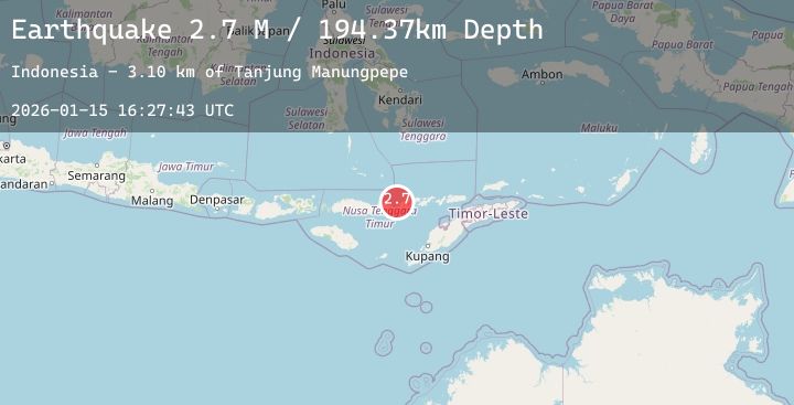 Map of Flores Region, Indonesia