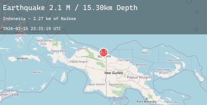 Map of Near North Coast of West Papua