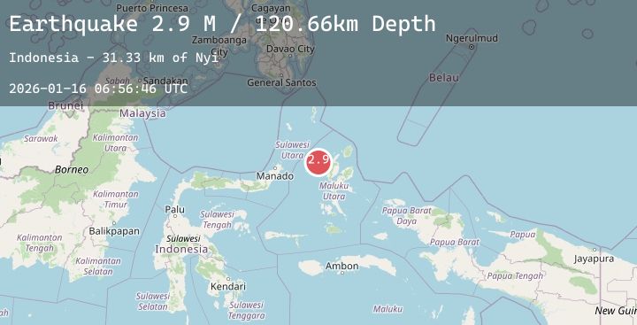 Map of Northern Molucca Sea