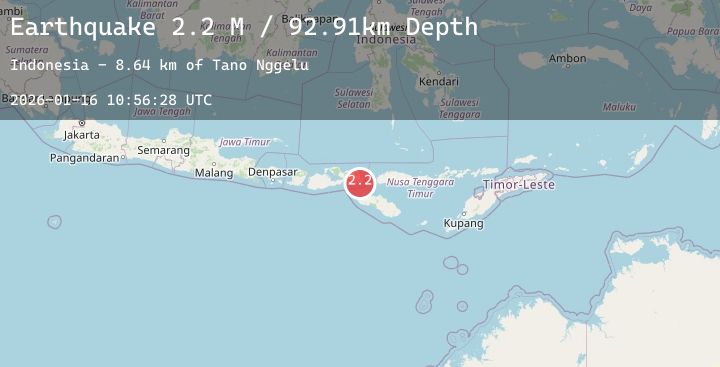 Map of Flores Region, Indonesia