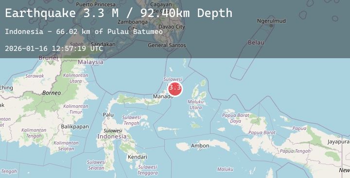 Map of Northern Molucca Sea