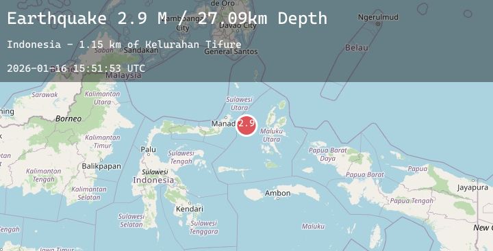 Map of Northern Molucca Sea