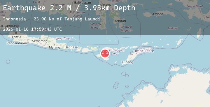 Map of Sumba Region, Indonesia