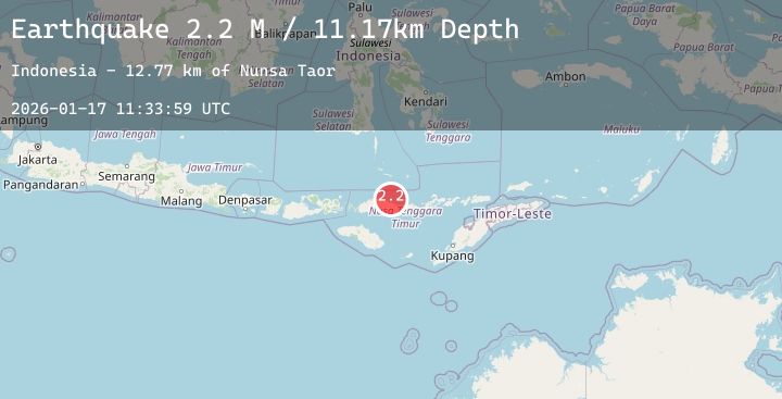 Map of Flores Region, Indonesia