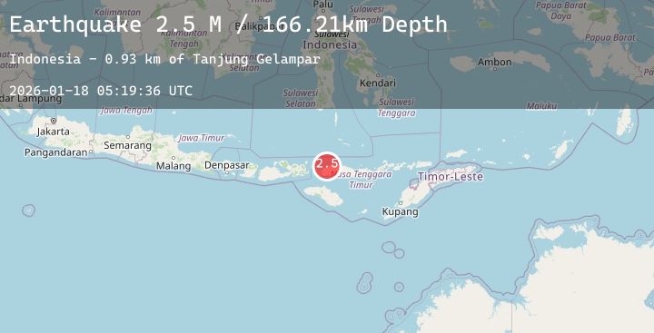 Map of Flores Region, Indonesia