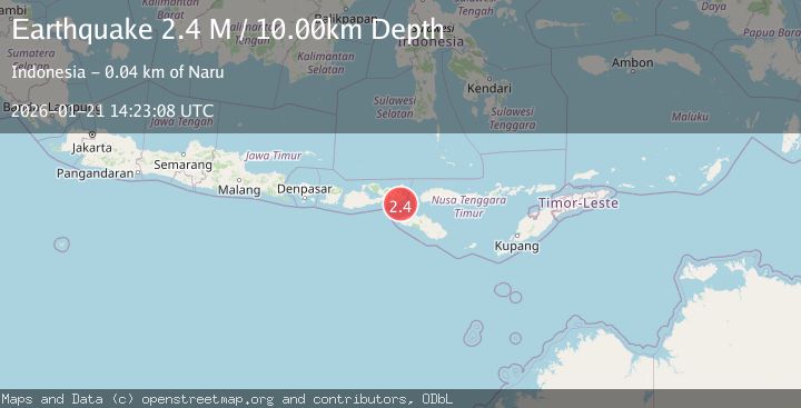 Map of Flores Region, Indonesia