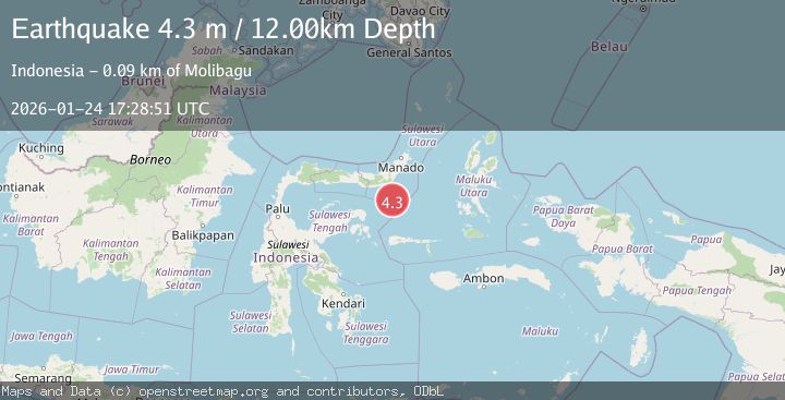 Map of Southern Molucca Sea