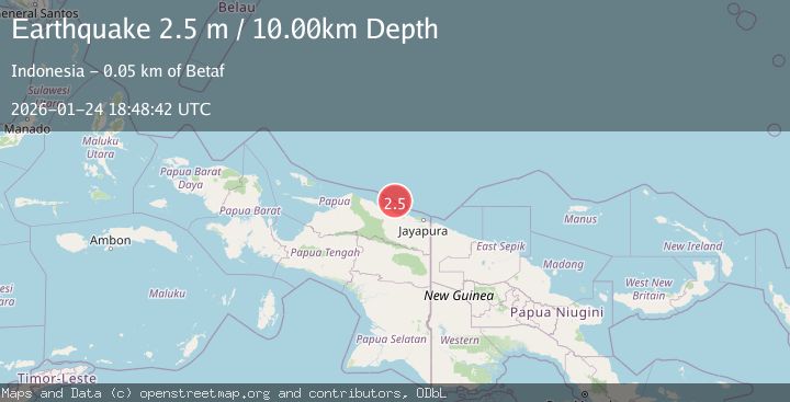 Map of Near North Coast of West Papua