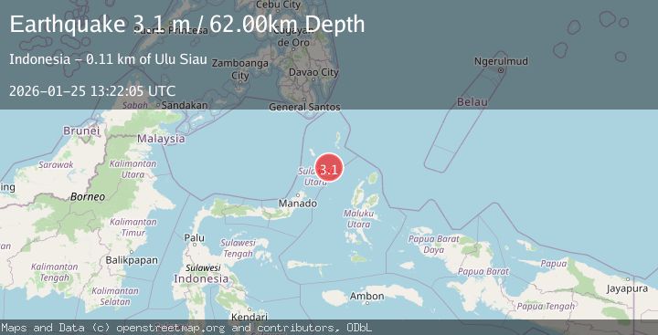 Map of Northern Molucca Sea