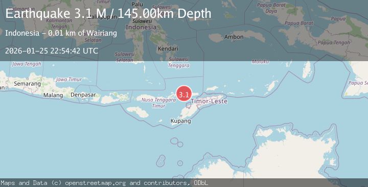 Map of Flores Region, Indonesia