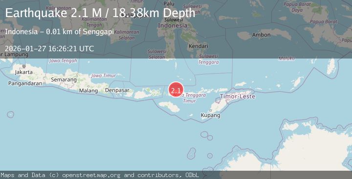 Map of Flores Region, Indonesia