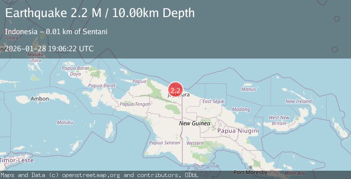 Map of Near North Coast of West Papua