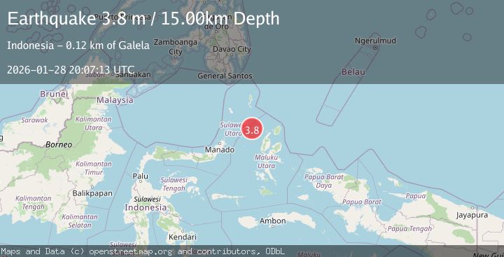 Map of Northern Molucca Sea