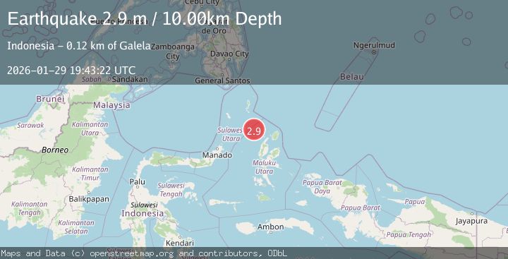 Map of Northern Molucca Sea