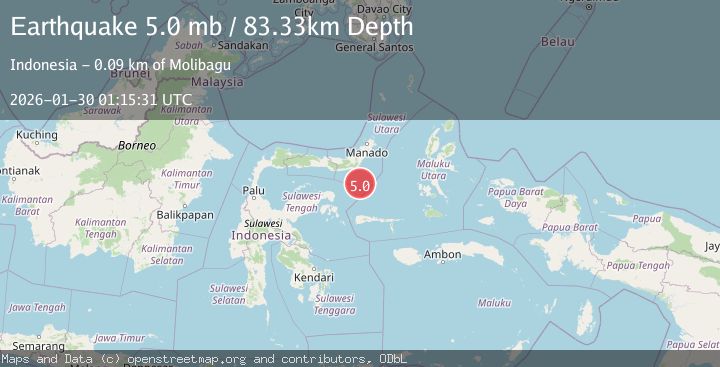 Map of Southern Molucca Sea