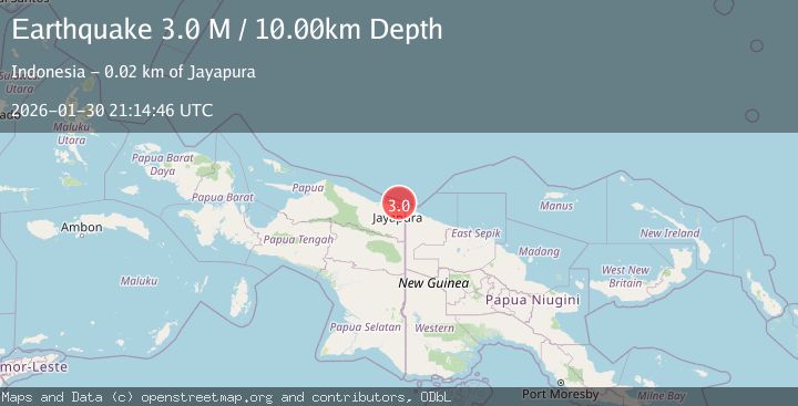 Map of Near North Coast of West Papua