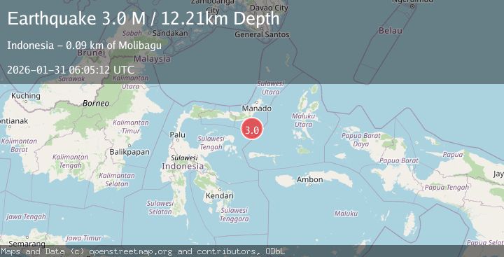 Map of Southern Molucca Sea