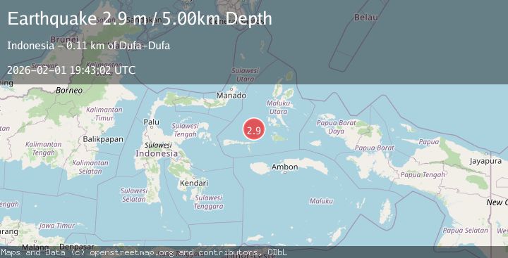 Map of Southern Molucca Sea