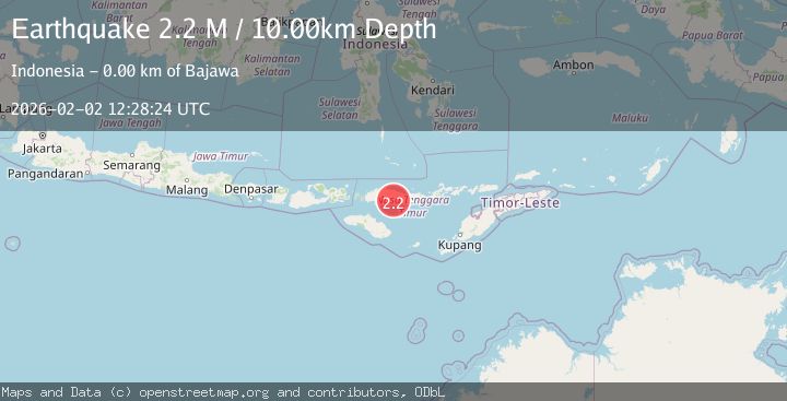 Map of Flores Region, Indonesia