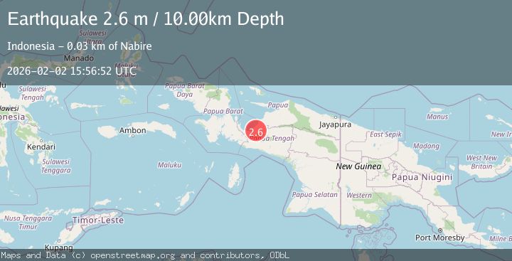 Map of West Papua Region, Indonesia