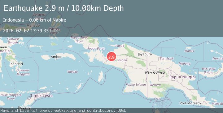 Map of West Papua, Indonesia