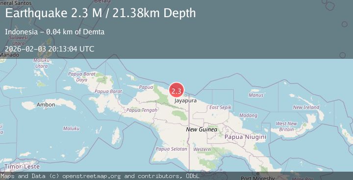 Map of Near North Coast of West Papua