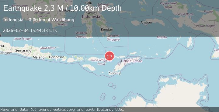 Map of Flores Region, Indonesia