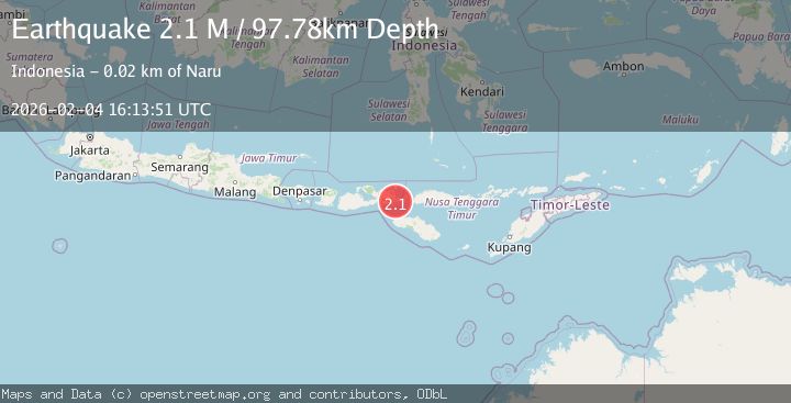 Map of Flores Region, Indonesia