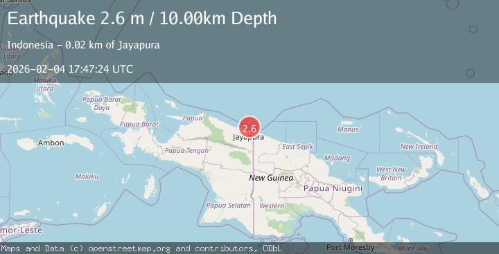 Map of Near North Coast of West Papua