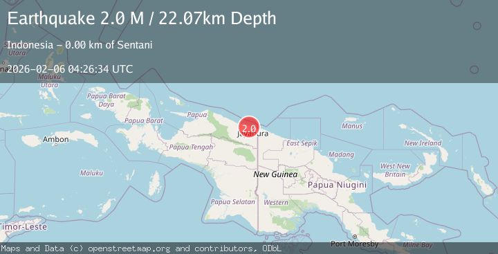 Map of Near North Coast of West Papua