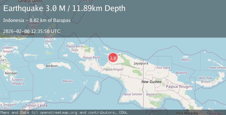 Map of West Papua Region, Indonesia