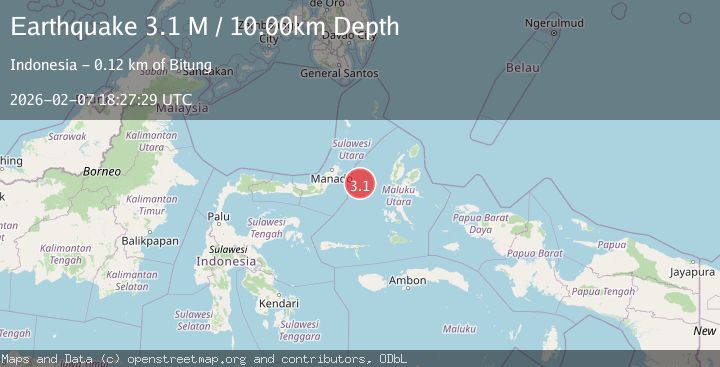 Map of Northern Molucca Sea