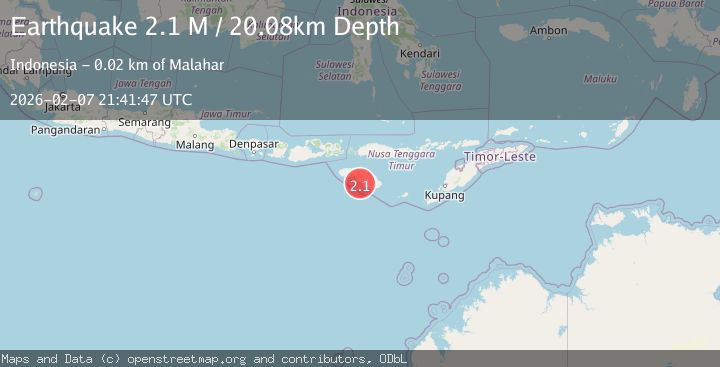 Map of Sumba Region, Indonesia