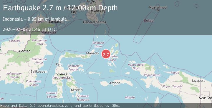 Map of Northern Molucca Sea