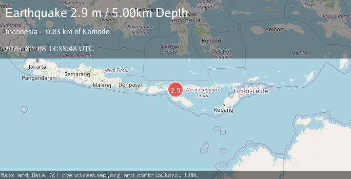 Map of Flores Region, Indonesia