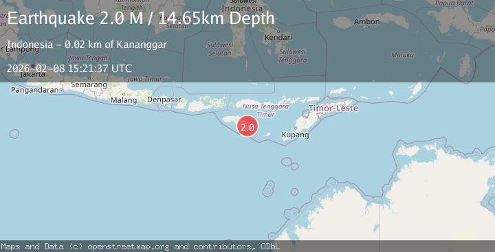 Map of Sumba Region, Indonesia