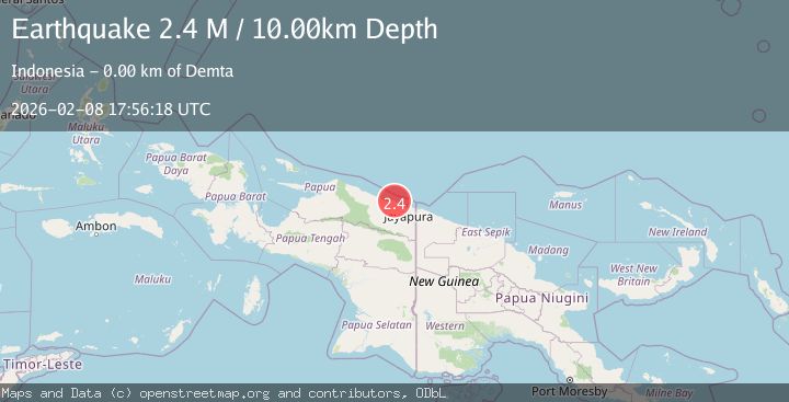 Map of Near North Coast of West Papua