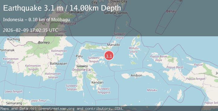 Map of Southern Molucca Sea