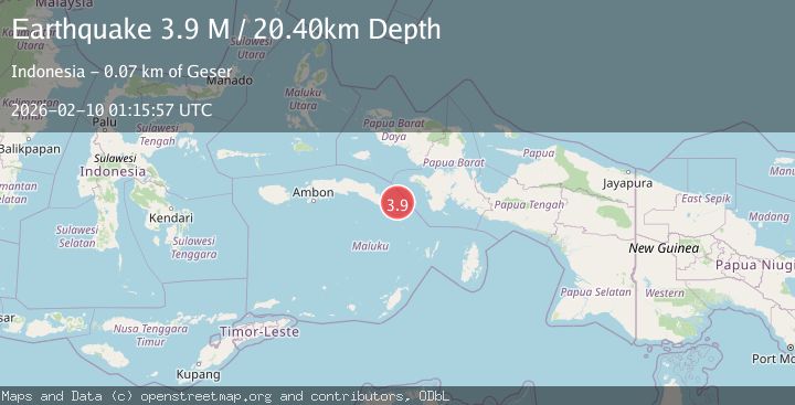 Map of West Papua Region, Indonesia
