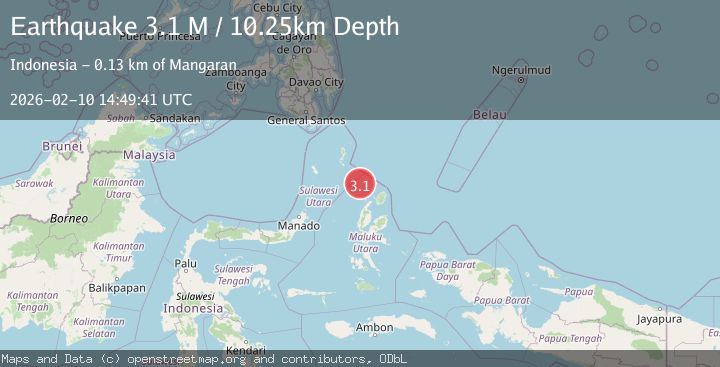 Map of Northern Molucca Sea
