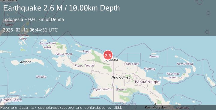 Map of Near North Coast of West Papua
